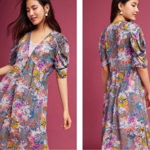 NWOT Akemi + Kin Anthropologie Floral Midi Dress